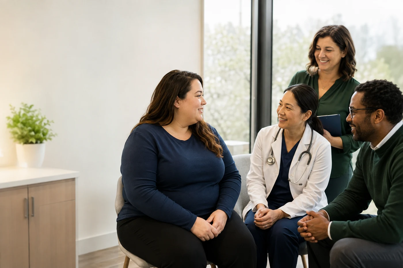 Illustrative healthcare scene for Comprehensive Obesity Health Review in Mexico