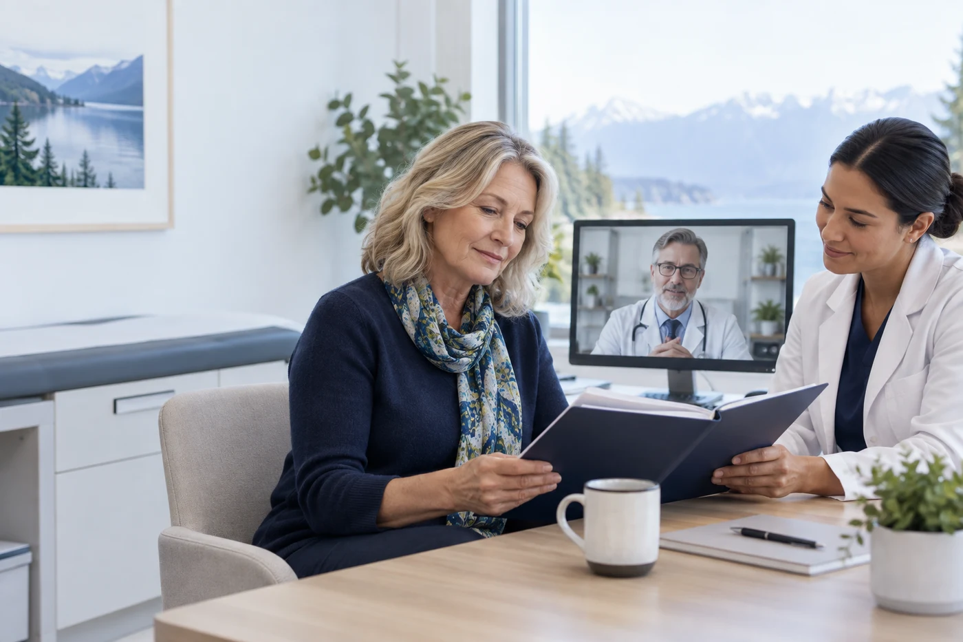 Illustrative consultation about a second medical opinion